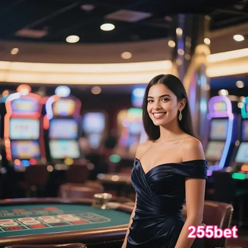 Imagem promocional do 255bet com elementos de casino, destacando o site 255bet para apostas online.
